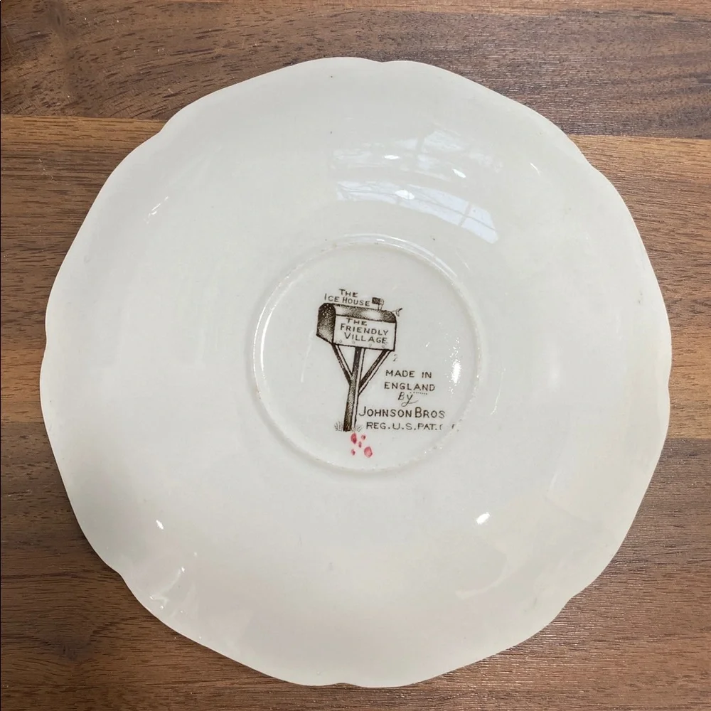 Johnson Brothers “The Ice House / The Friendly Village” Dinnerware Saucer - Picture 3 of 10
